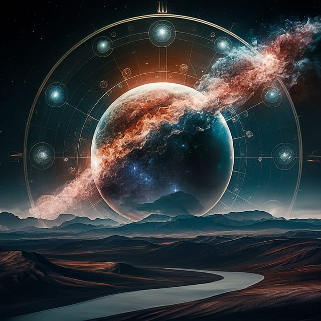 The moon and the astrological chart as the symbol of astrology reading online