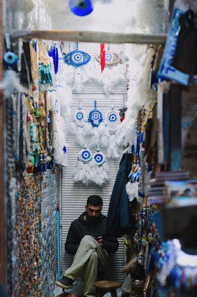 A small shop with a oriental and spiritual interpretations of dreams objects