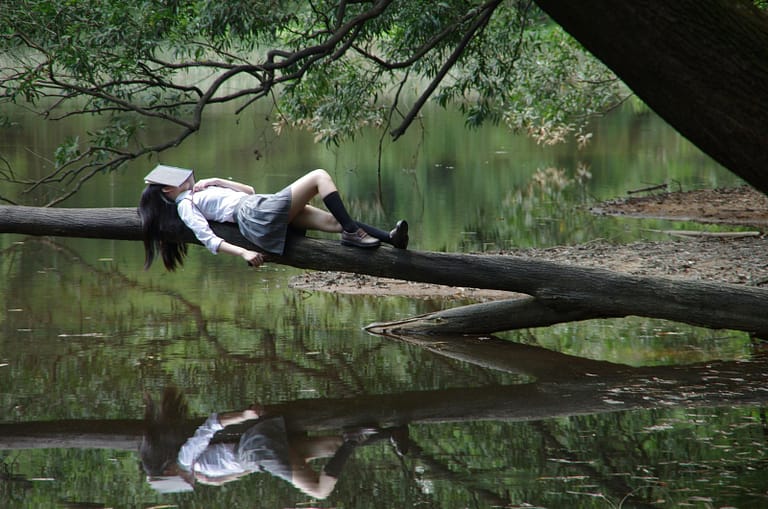 Chronic sleep deprivation can make you fall asleep anywhere, even on a trench.