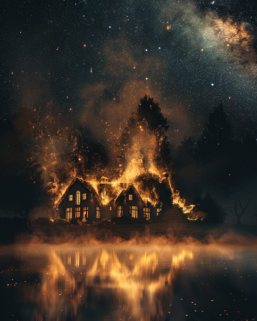 Dream symbols fire as in suppressed anger.