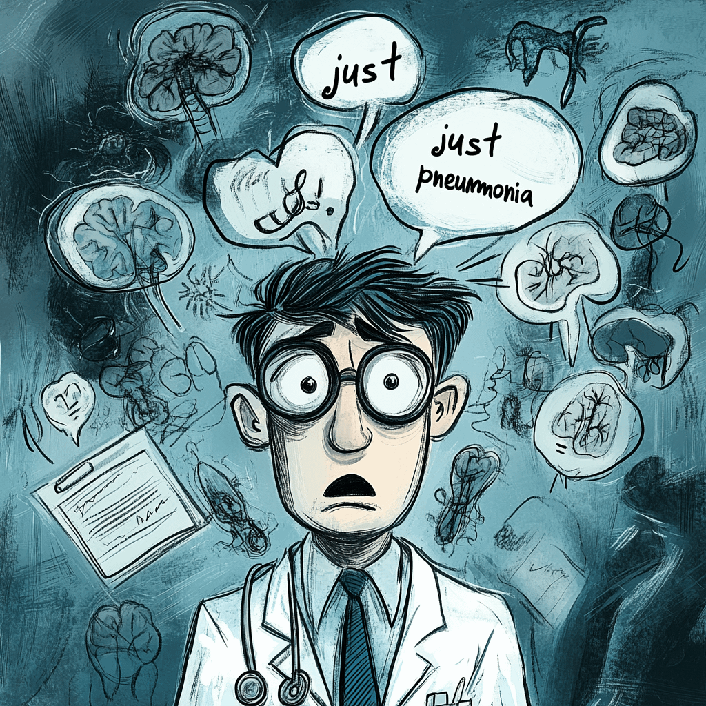 An image representing the funny medical condition names Committophobiia DIagnostica which is knowned for the inability of the medical professionel to make a definitive diagnosis.