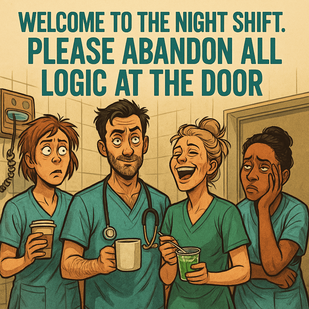 Medical night shift team