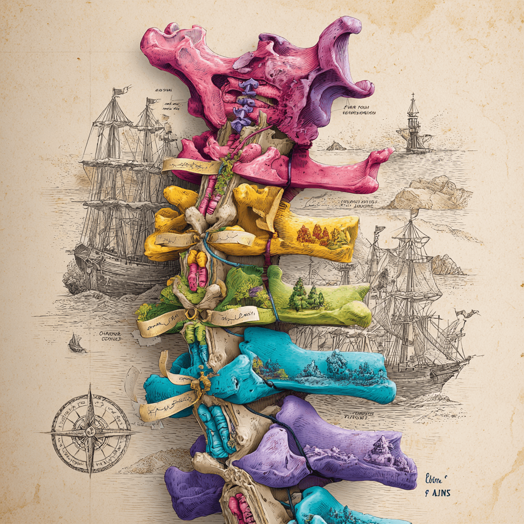 failed epidural, colorful spine