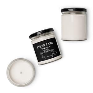 Scented soy candle