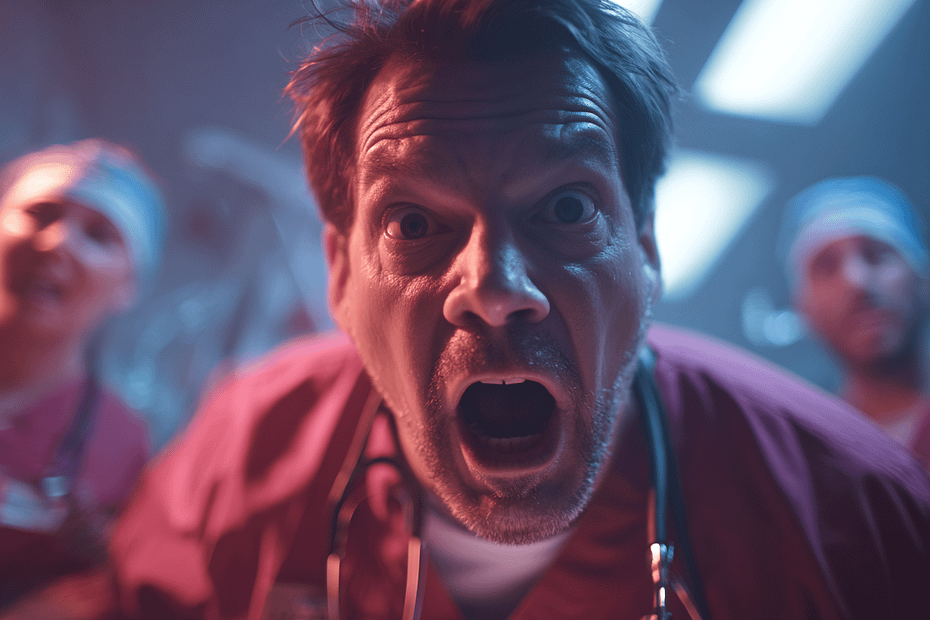 Doctors performing chash intubation